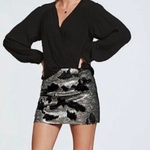 Free People One Camo Mini Skirt 12